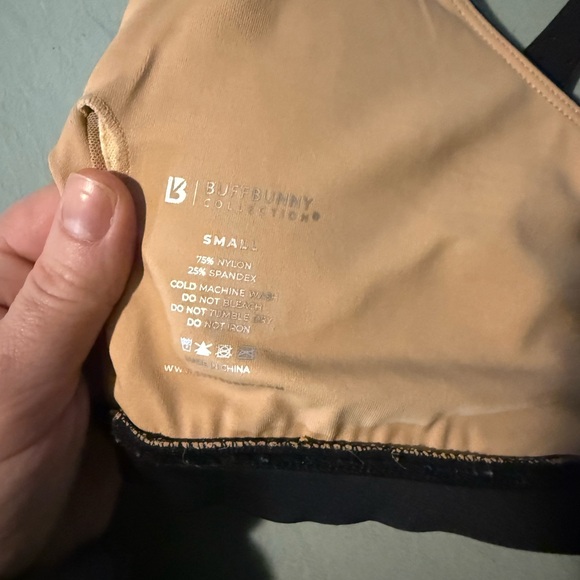 BuffBunny Black Airbrush Laser Sports Bra Small - Picture 6 of 6